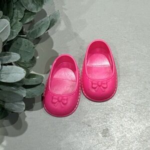 Little Miss - Vintage Pink Doll Shoes Slip On Replacement Part Mattel